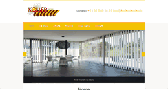 Desktop Screenshot of koller-tende.ch